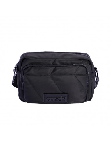 Bolso Bandolera Amichi Alba Nylon Negro