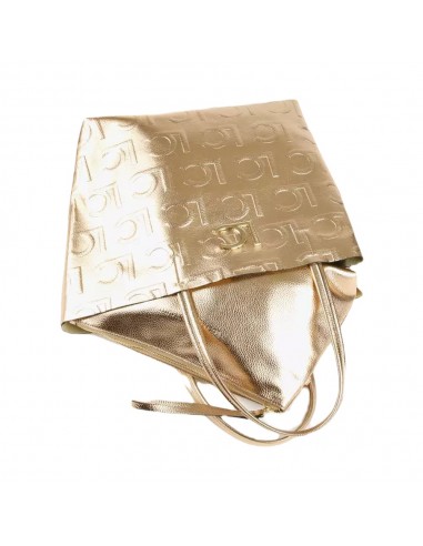 Shopper Lola Casademunt Monograma Metalizado Bolsito Extraíble, Oro