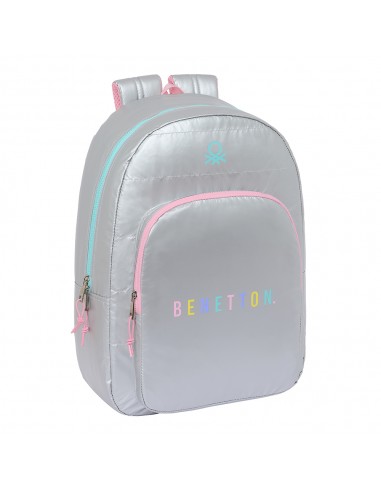 Mochila Escolar Benetton Silver 46 cm...