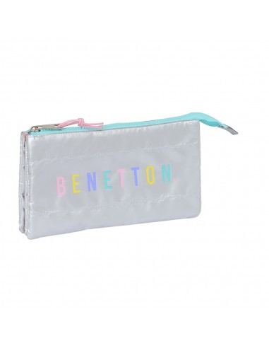 Estojo Escolar Benetton Silver,...