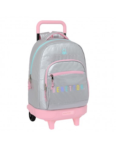 Mochila Escolar Benetton Silver 45cm...