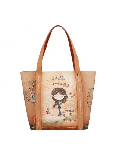 Saco Tote Anekke Peace & Love, Alças...