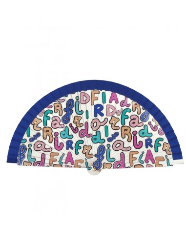 Leque Frida Kahlo Letras, 23cm...