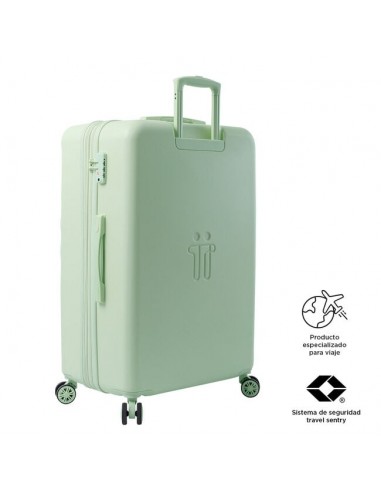 Maleta Grande Expandible Totto Bazy TSA 79cm Meadow Mist, Verde